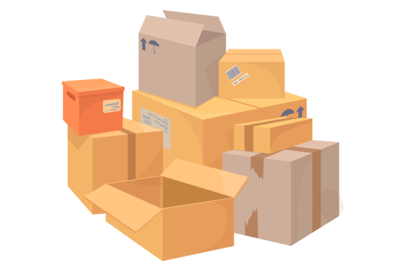 Download Pile of Cardboard Box. Delivery Storage - Cardboard box Collection
