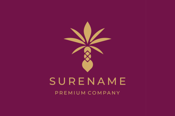 Download Palm Tree Leaf Date Fruits Template Logo - Palm tree leaf Collection