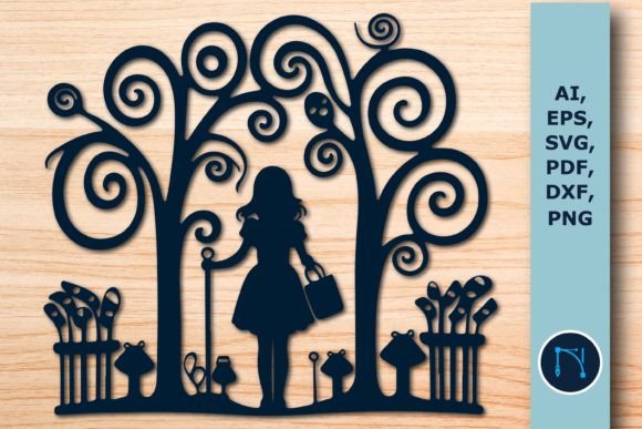 Download Laser Cut Halloween Scene Decor SVG - Premium Resources