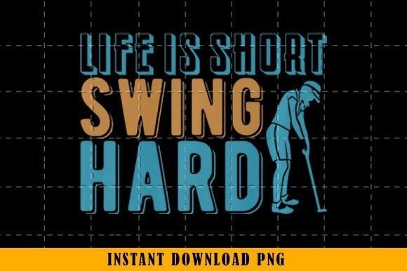 Download Swing Hard - Golf Cart Golfer - Premium Resources